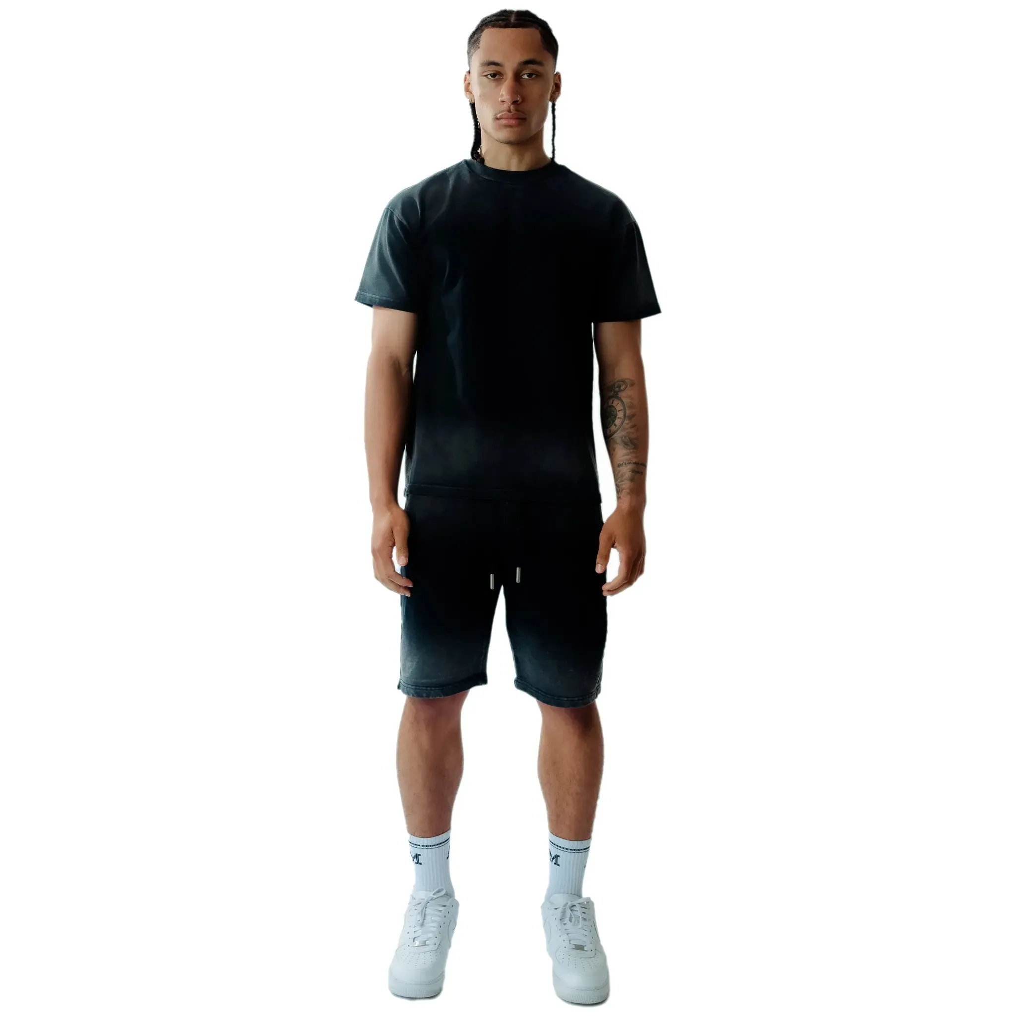 Amicci Levanto Washed Black Shorts