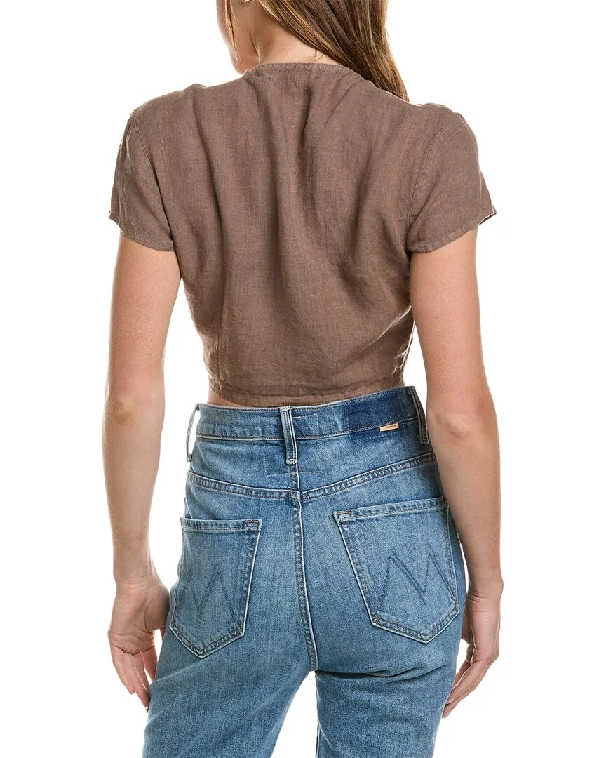 Bella Dahl Tie-Front Linen Blouse