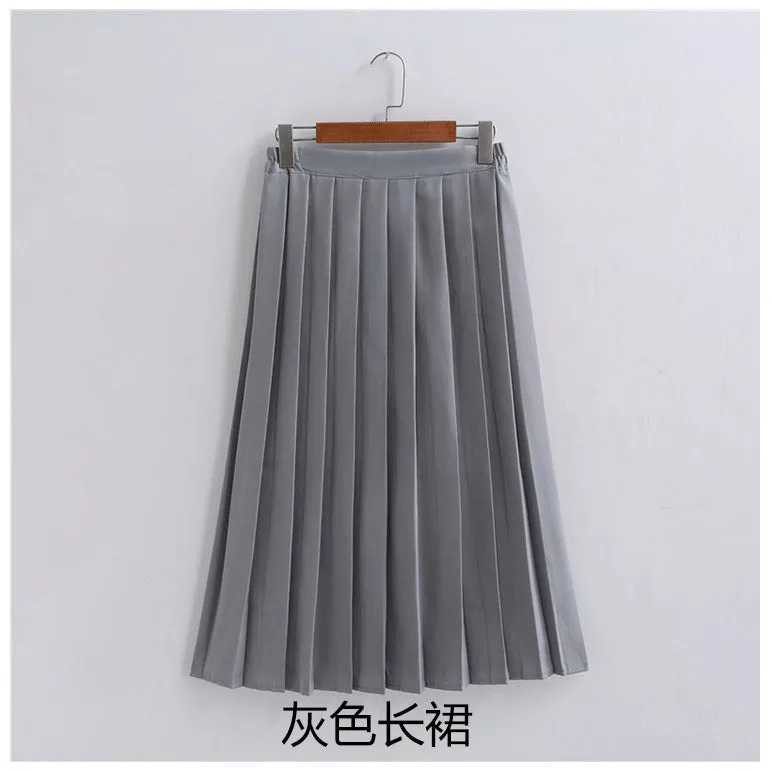 Boys Girls Junior High School Class White Shirt Skirt Pants Uniform Suit Set Performance JK Uniform