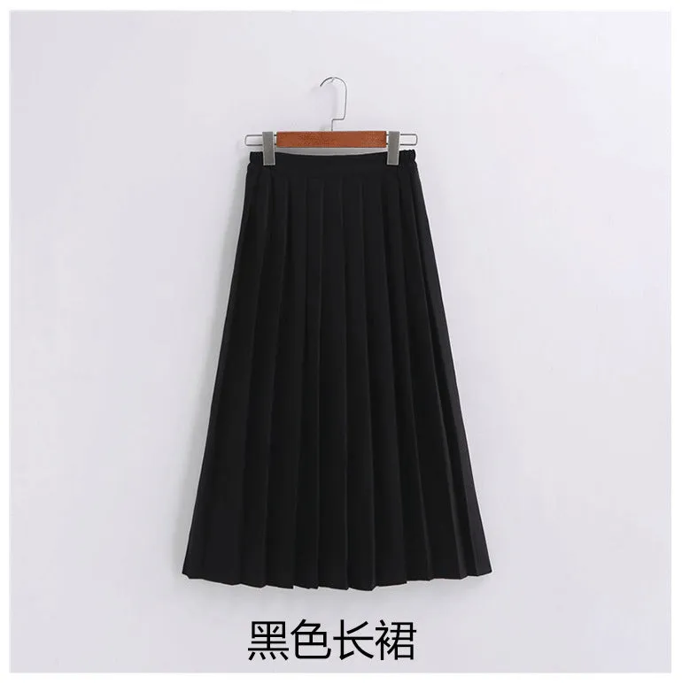 Boys Girls Junior High School Class White Shirt Skirt Pants Uniform Suit Set Performance JK Uniform