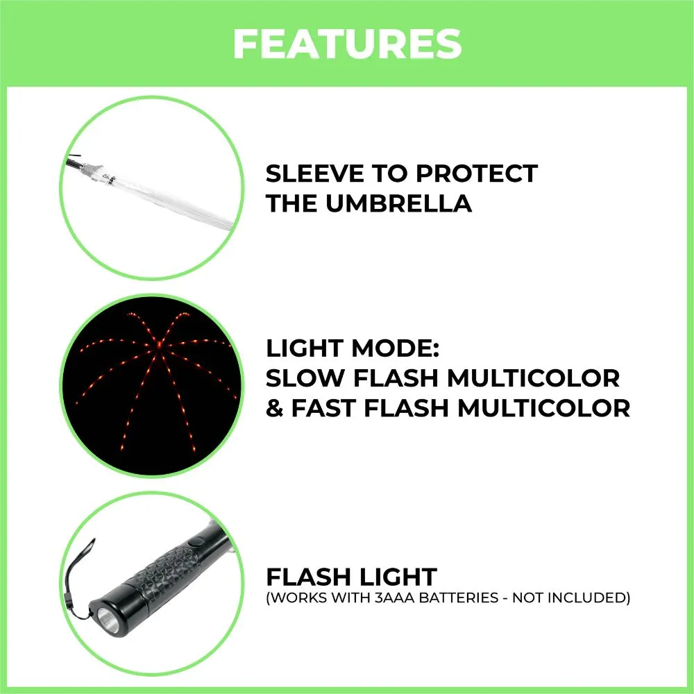 Clear LED Umbrella