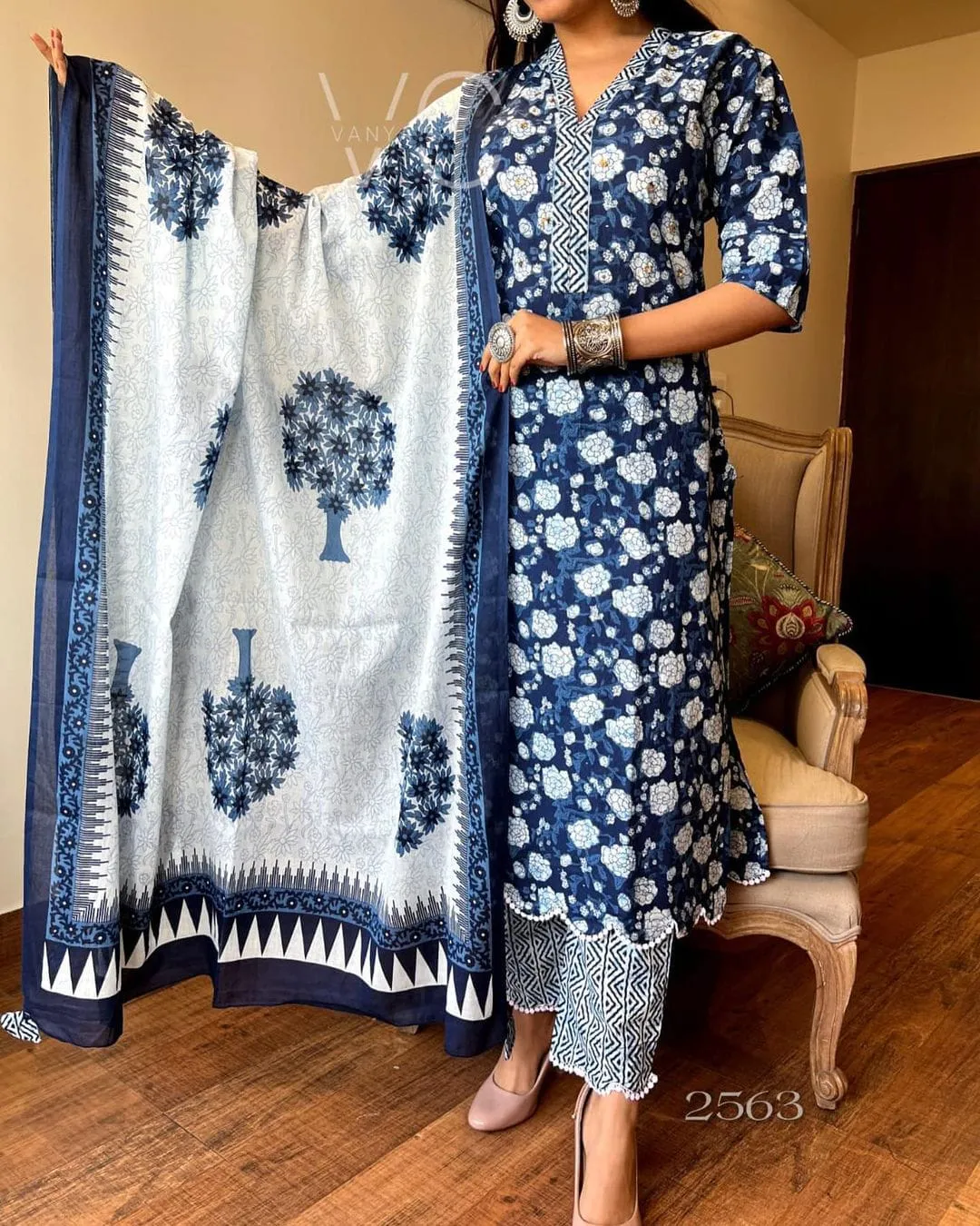 FANCY WEAR PURE COTTON SUIT