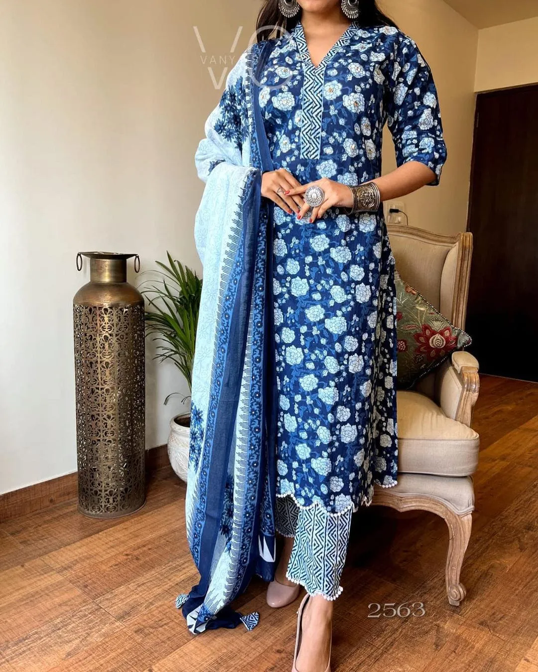 FANCY WEAR PURE COTTON SUIT