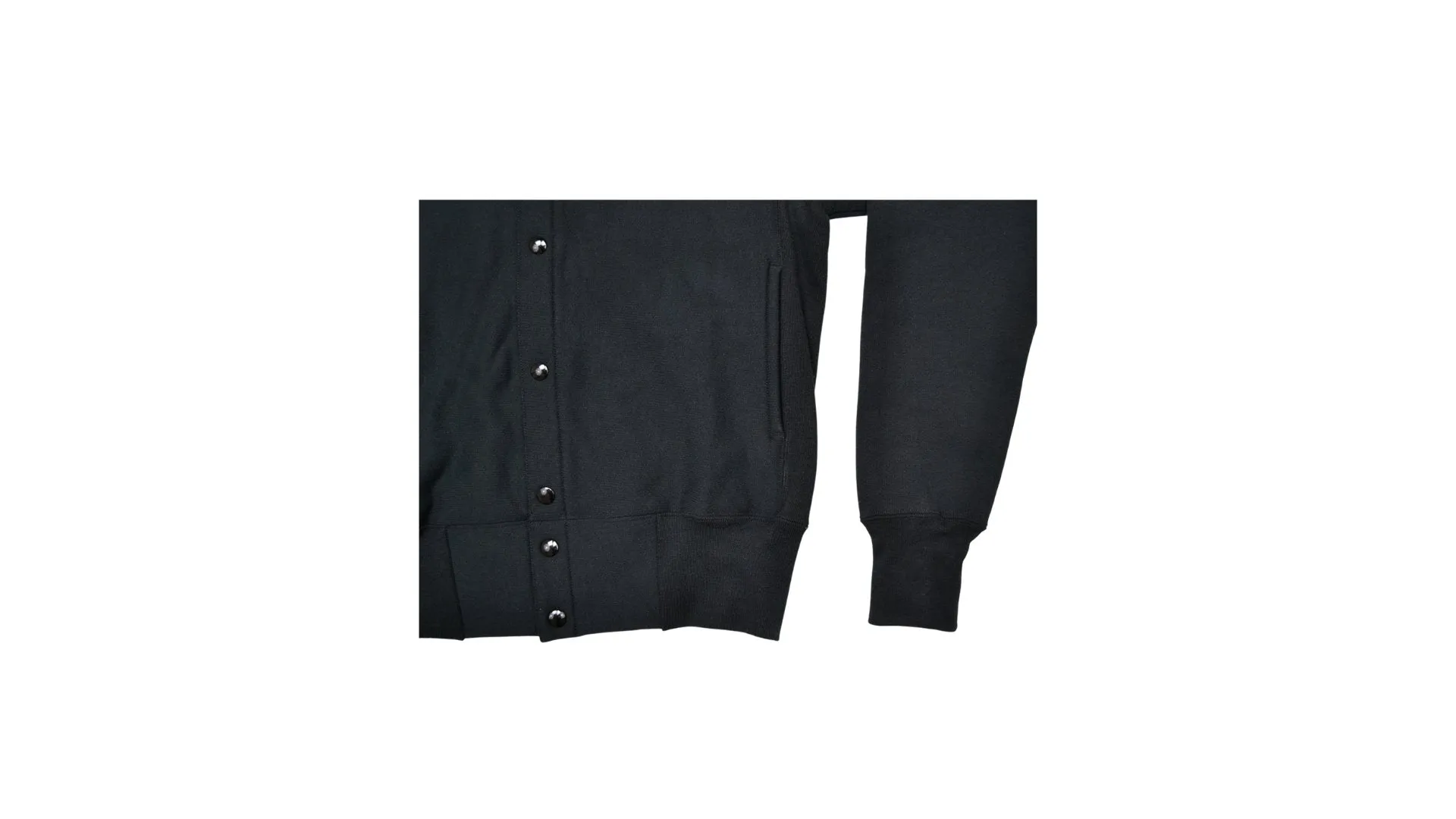 HH Champion Snap Front Hooded Sweatshirt - Black