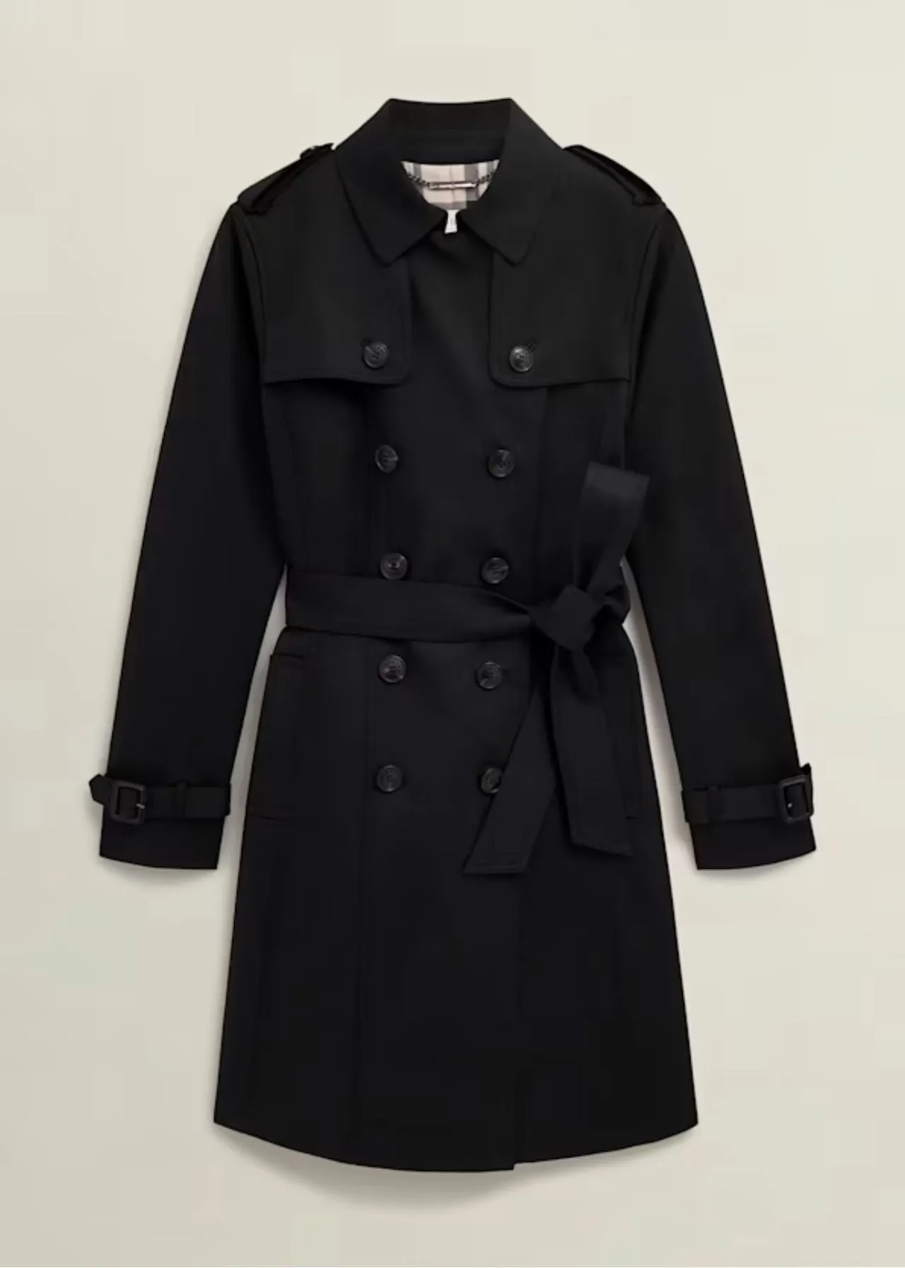 Hobbs Skylar Shower Resistant Trench Coat Black