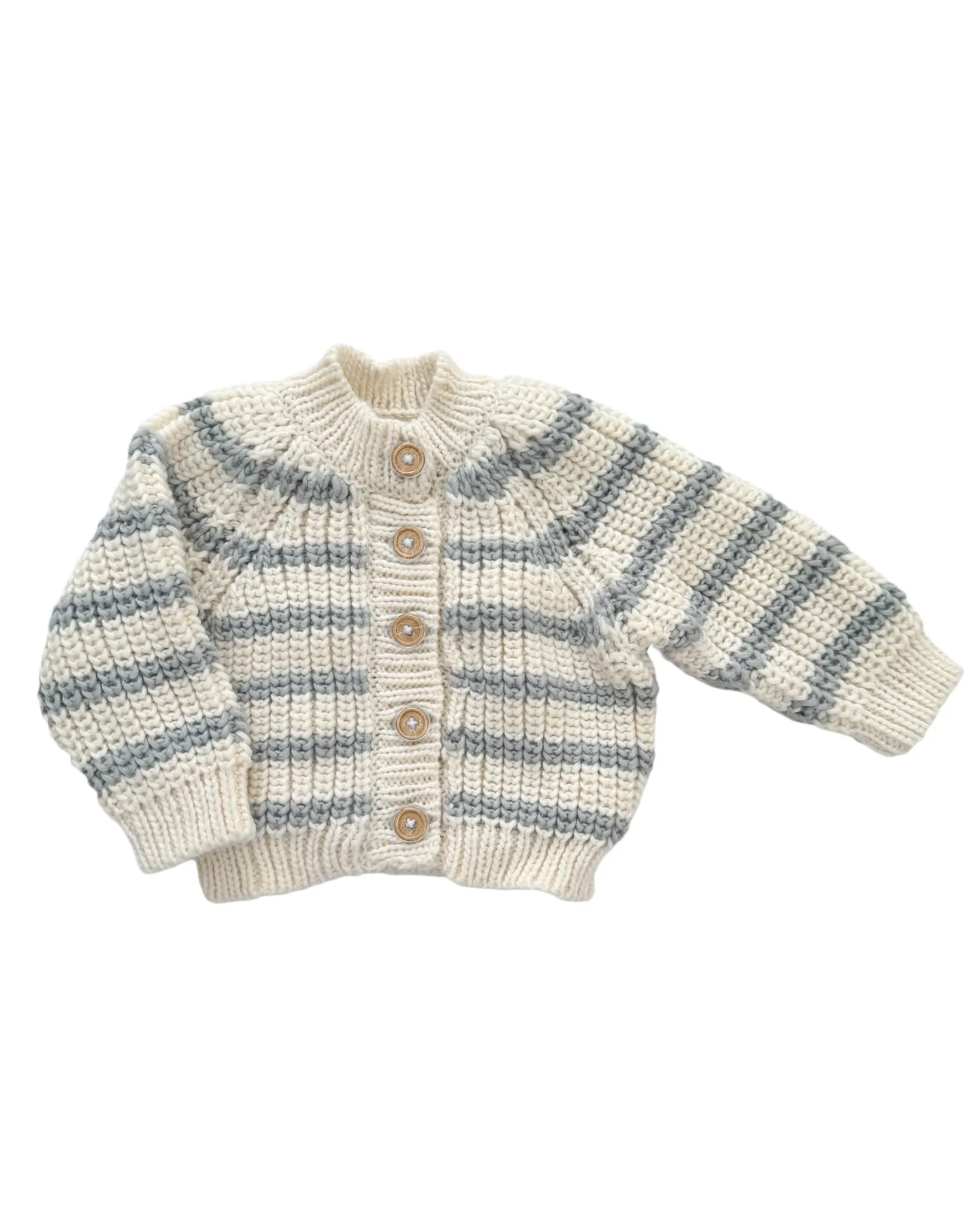 Infant Rib Knit Stripe Cardigan