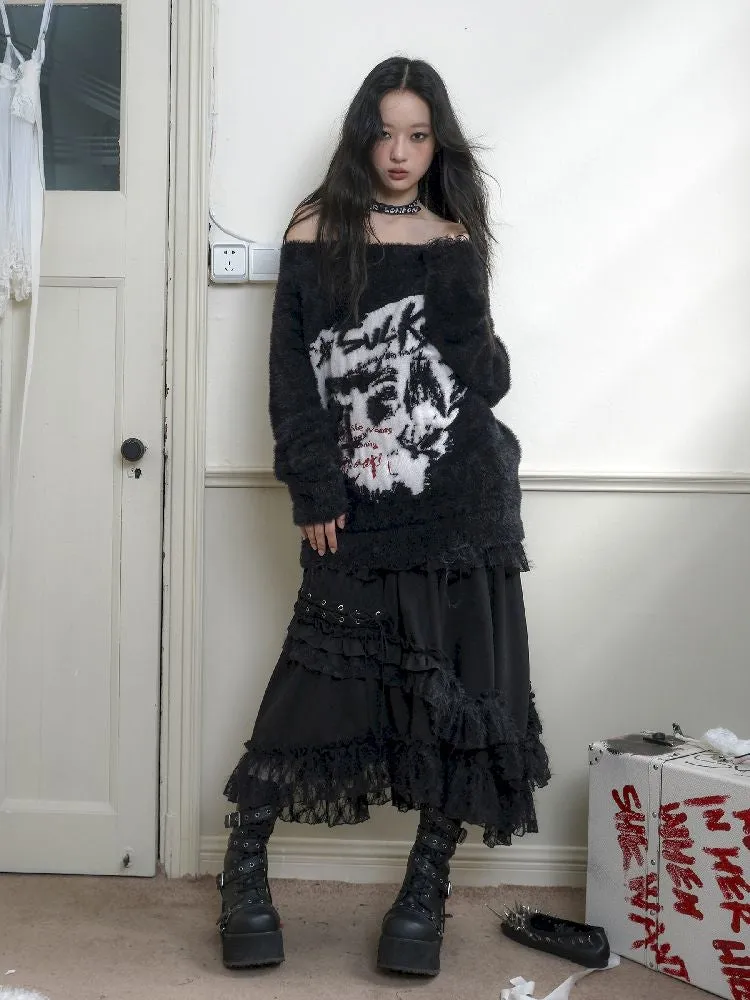 Irregular Long Cake Umbrella Skirt【s0000010723】