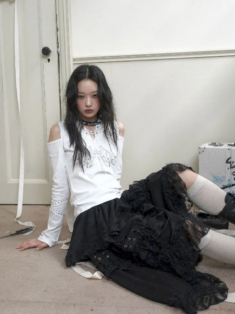 Irregular Long Cake Umbrella Skirt【s0000010723】