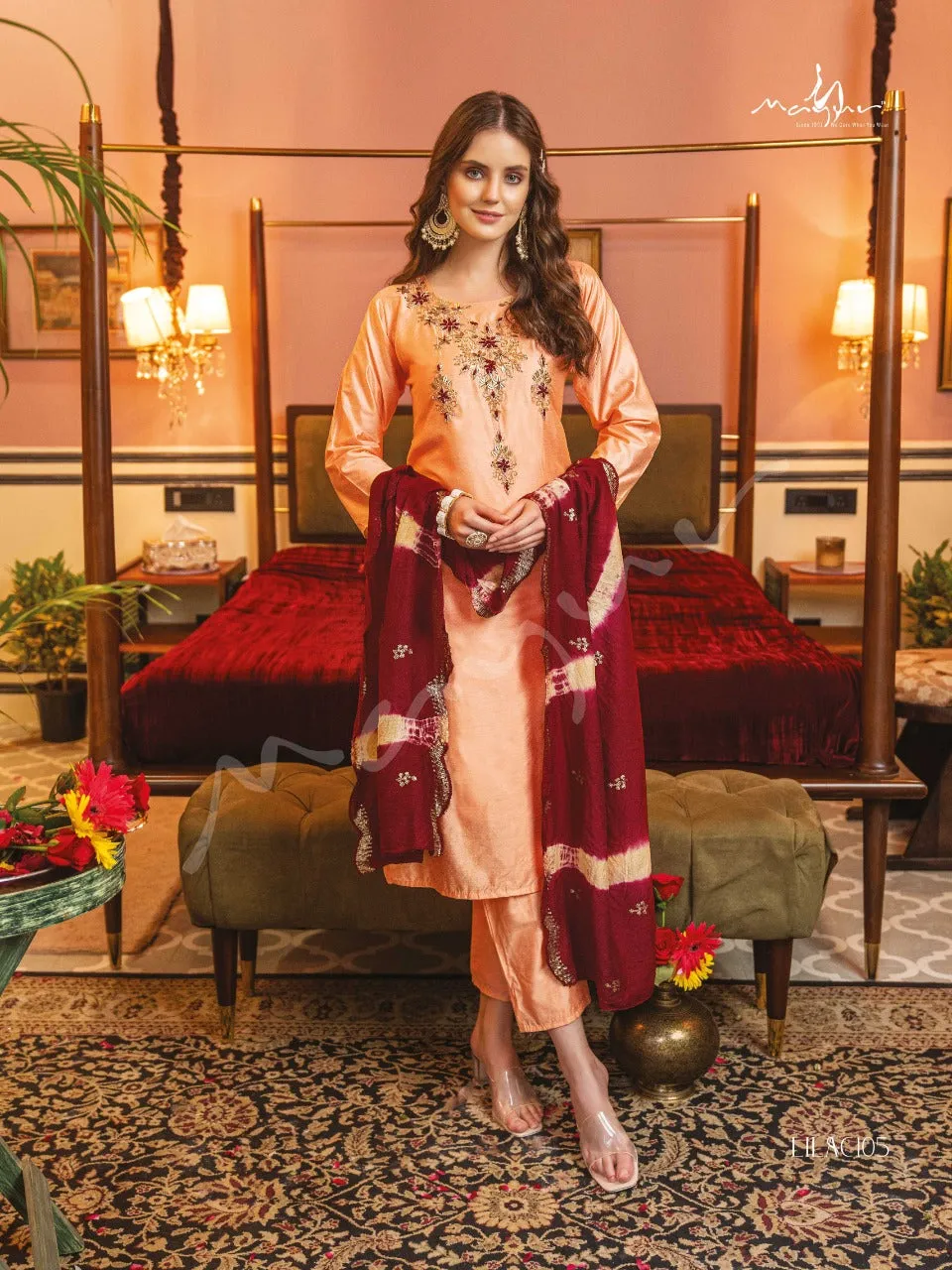 Mayur Lilac Designer Readymade Party Wear Suit