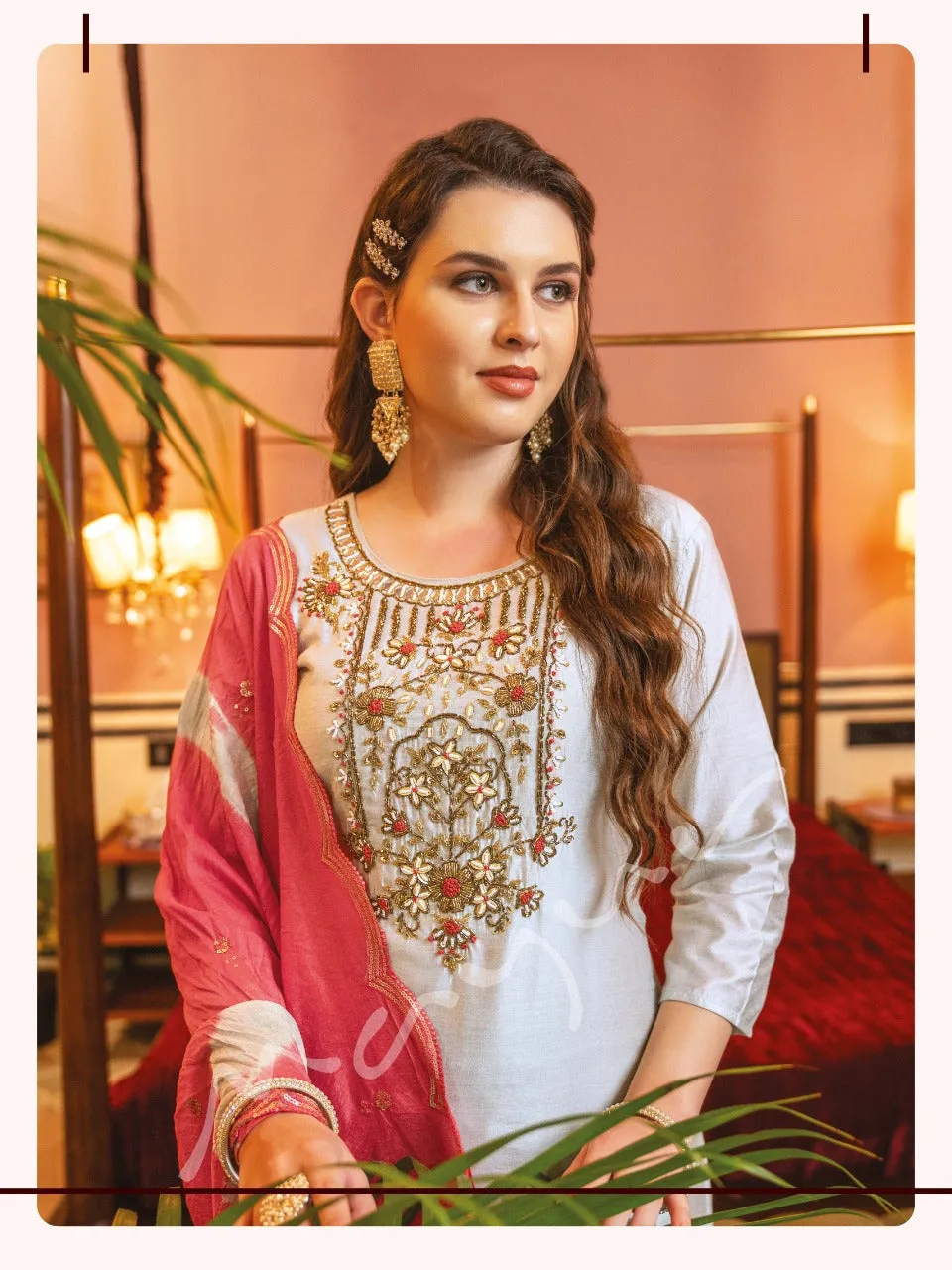 Mayur Lilac Designer Readymade Party Wear Suit