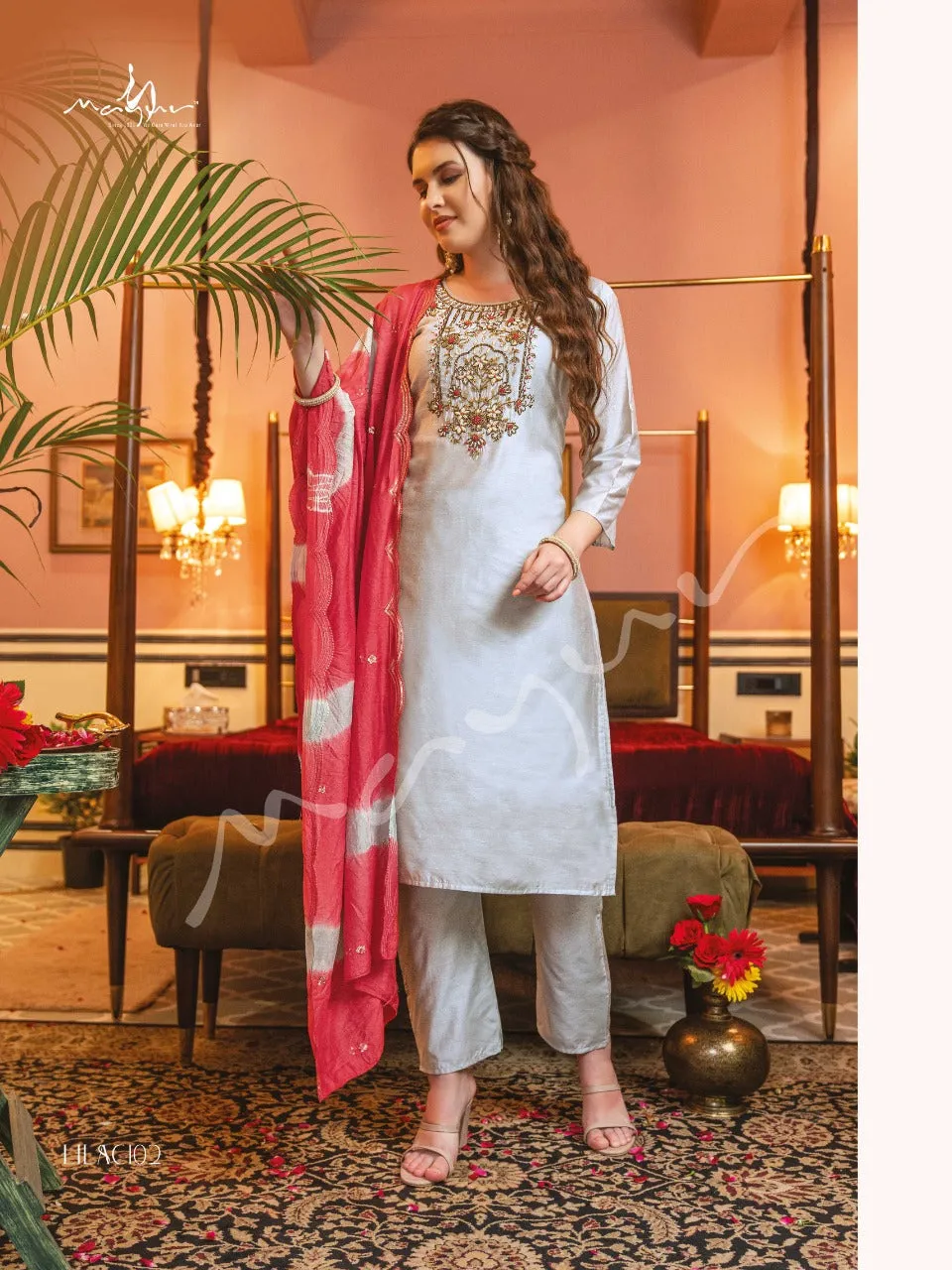 Mayur Lilac Designer Readymade Party Wear Suit