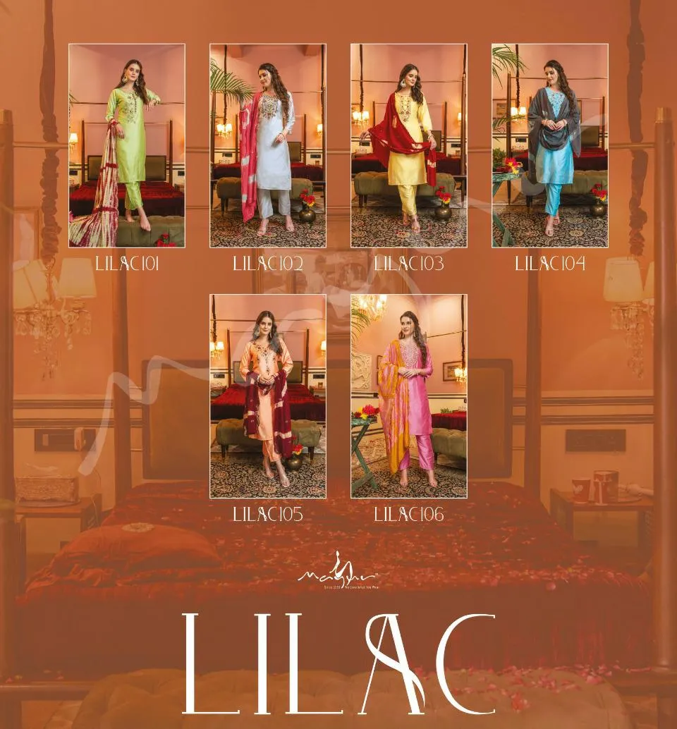 Mayur Lilac Designer Readymade Party Wear Suit