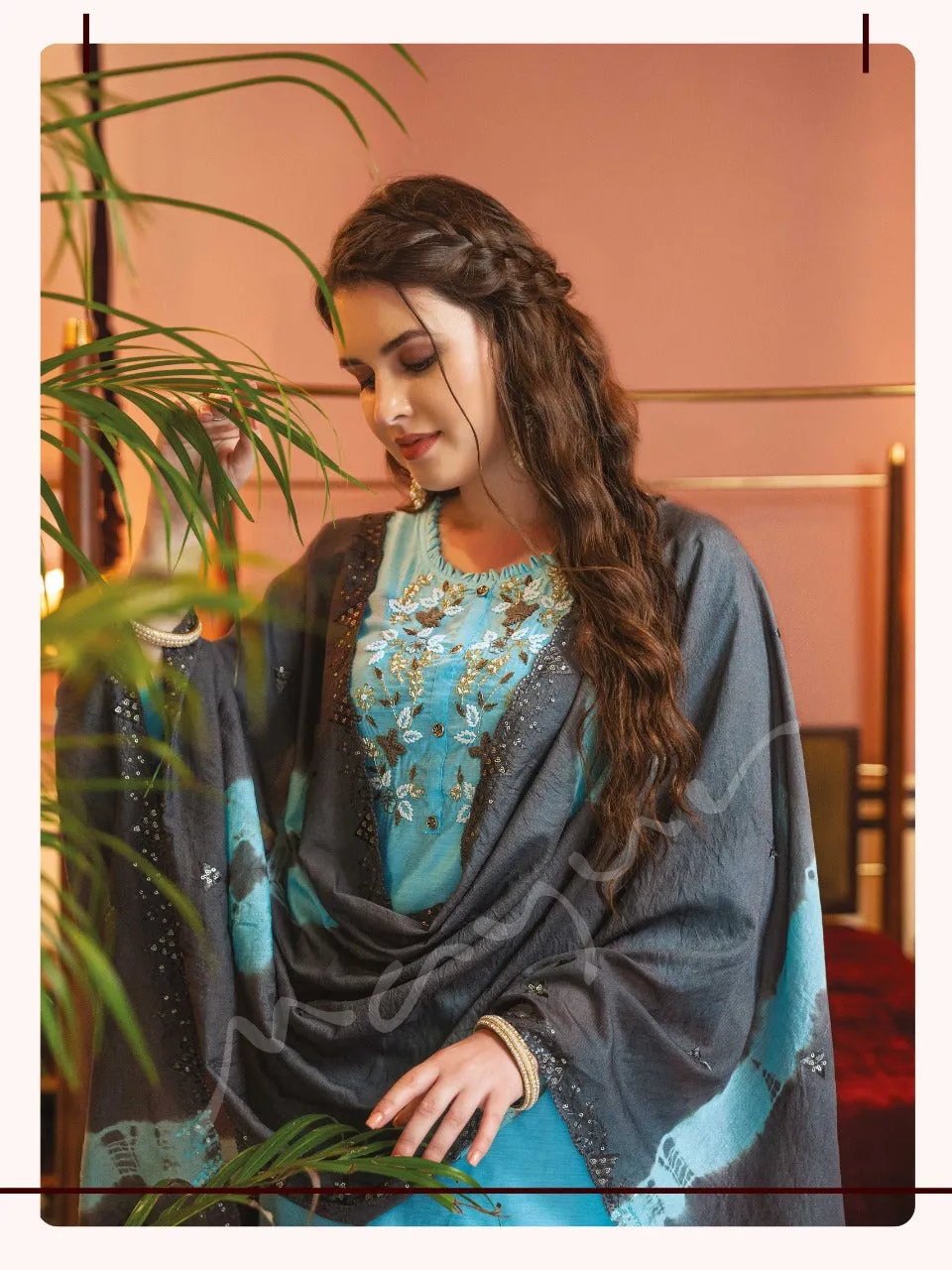 Mayur Lilac Designer Readymade Party Wear Suit