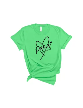 Paraprofessional heart shirt