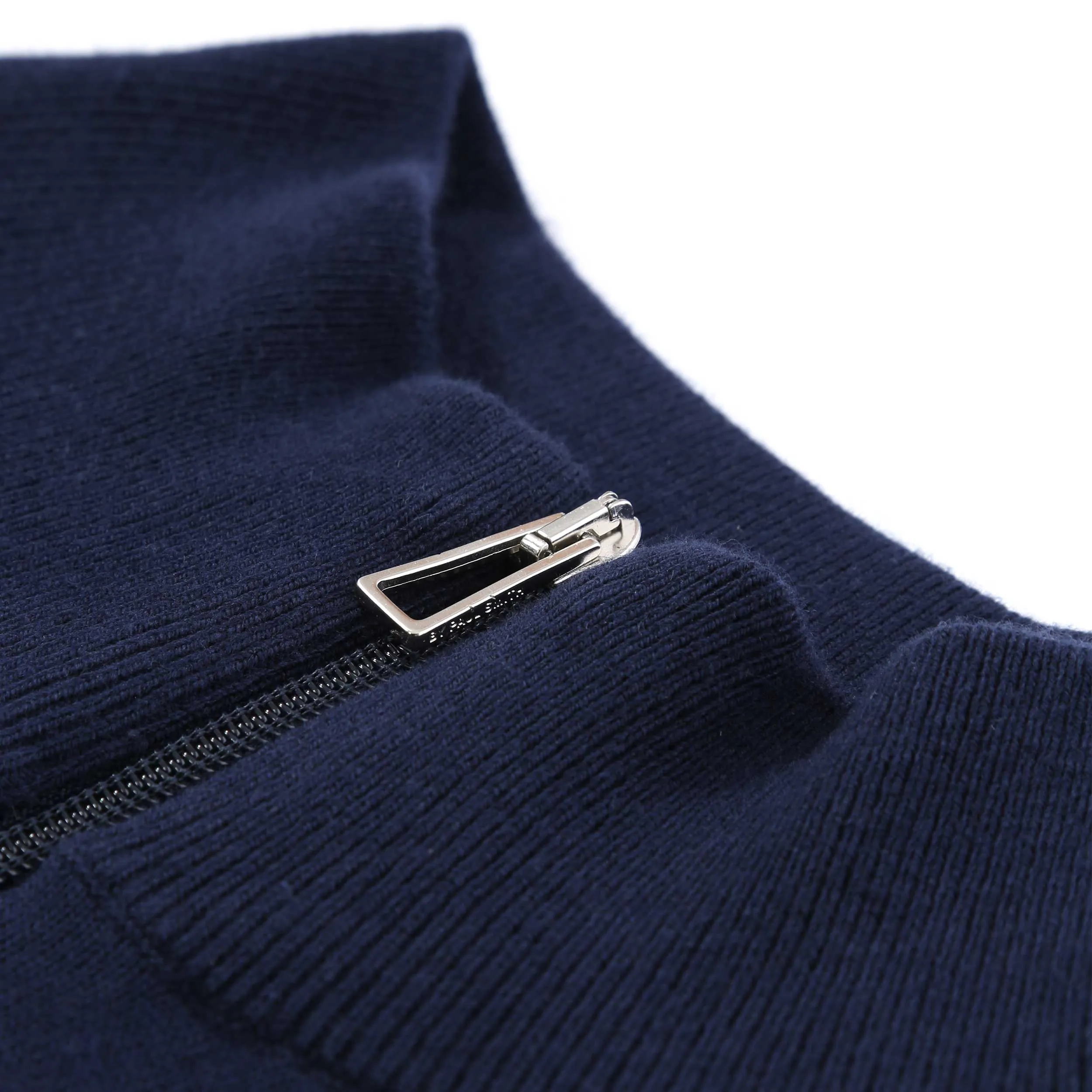 Paul Smith Zip Neck Zeb Bad Knitwear in Navy