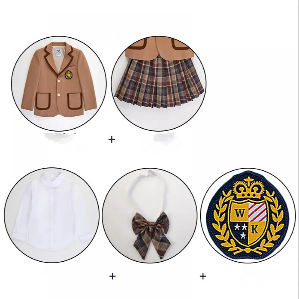 School Uniform Children's British Style Sub Suit Dress JK Boys School Uniform