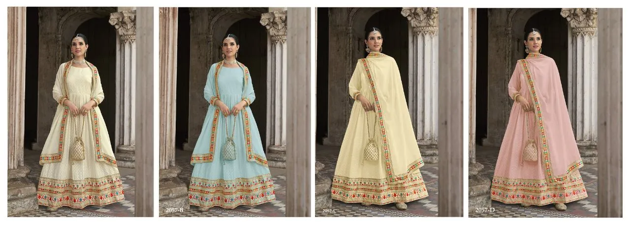 Senhora Chamar Vol 41 Series 2057 georgette Suit