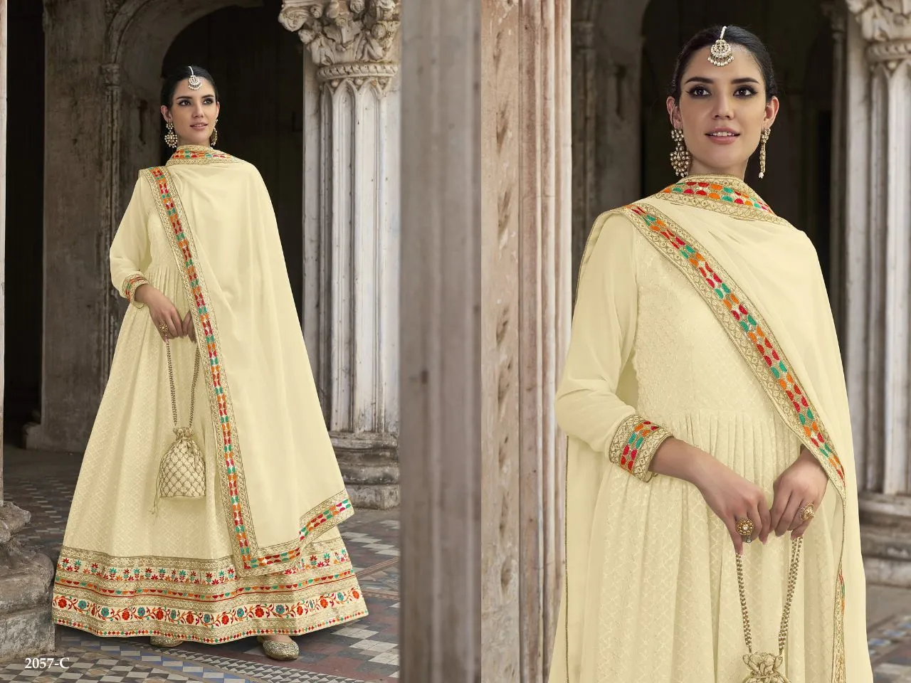 Senhora Chamar Vol 41 Series 2057 georgette Suit