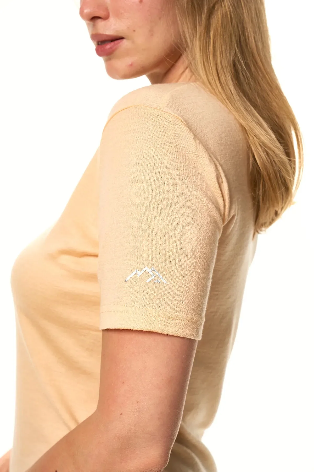 Women's Merino T-shirt 165 Peach | Crewneck