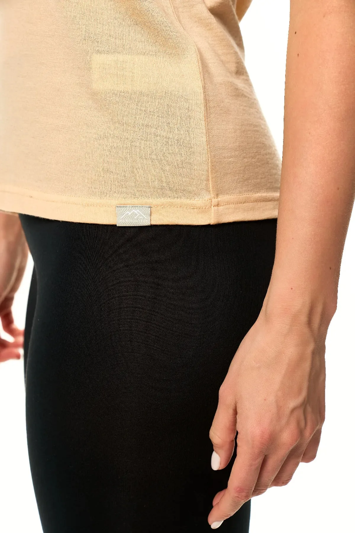 Women's Merino T-shirt 165 Peach | Crewneck
