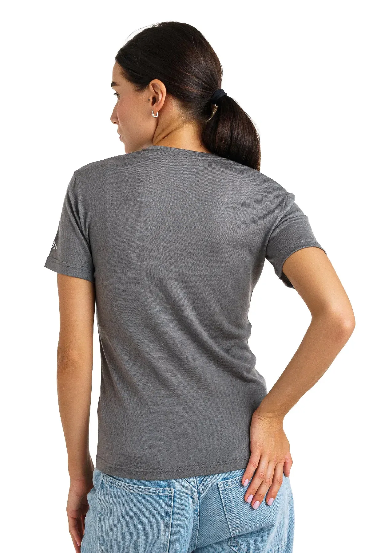 Women's Merino T-shirt 165 Perfect Gray | Crewneck