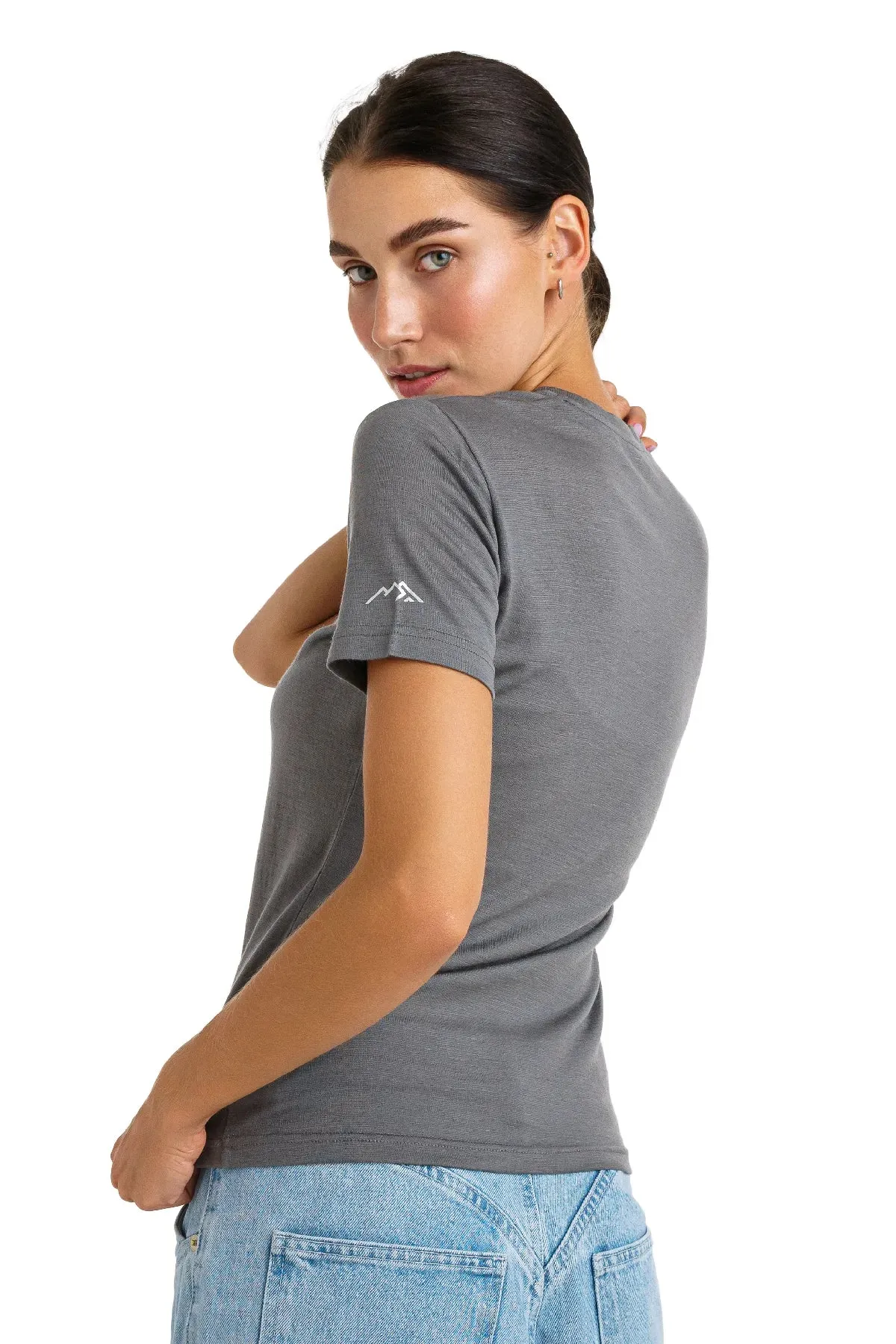 Women's Merino T-shirt 165 Perfect Gray | Crewneck