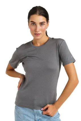 Women's Merino T-shirt 165 Perfect Gray | Crewneck